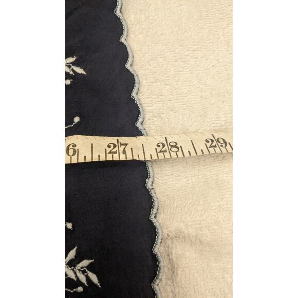 American Eagle Outfitters Vintage Tank Dress, Navy Blue, Size 10, Embroidered - Picture 8 of 9